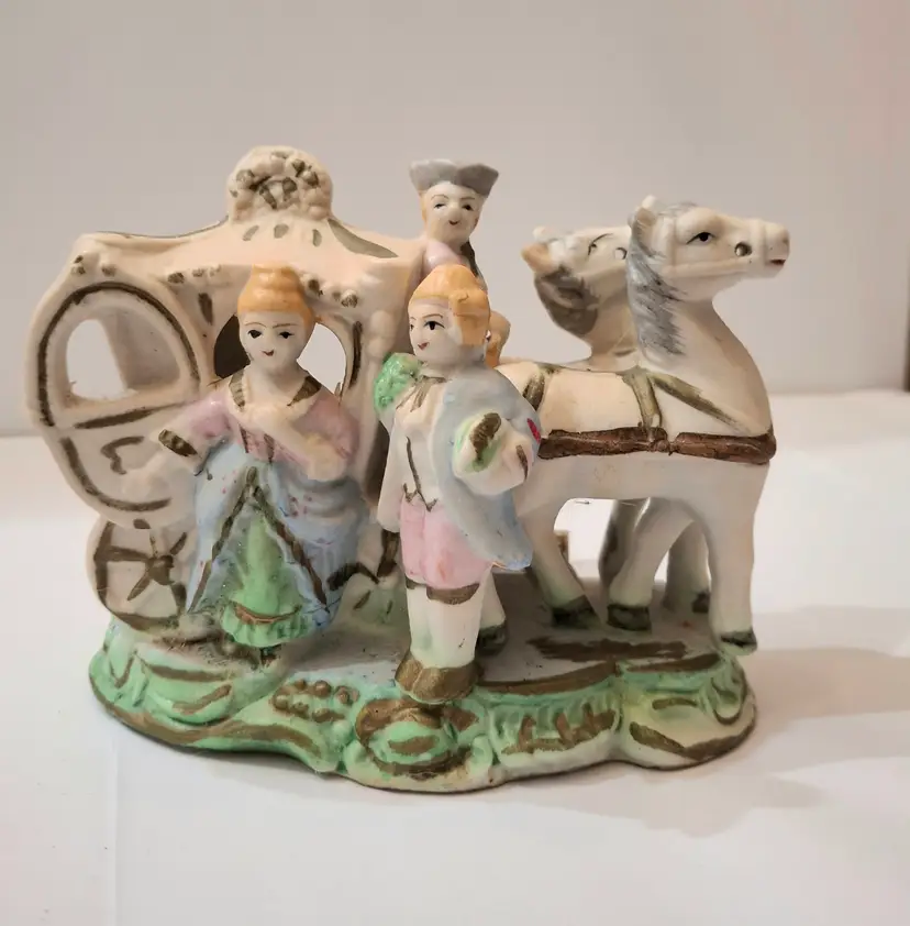 Porcelain Victorian Couple Figurine 1940's