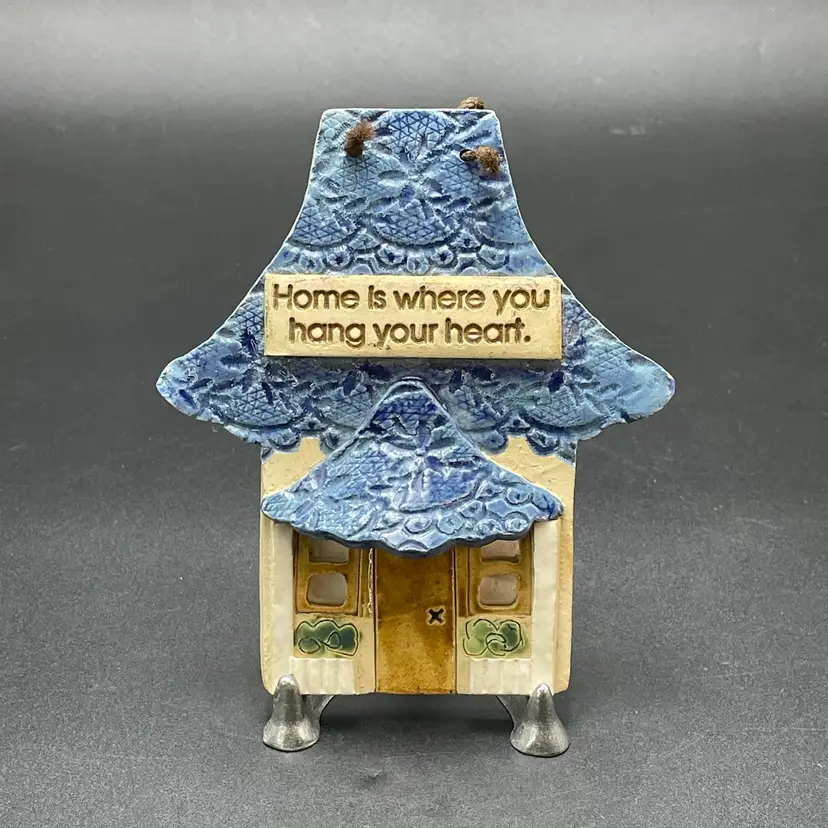 Studio Art Pottery House Home Wall Plaque Sign Handmade