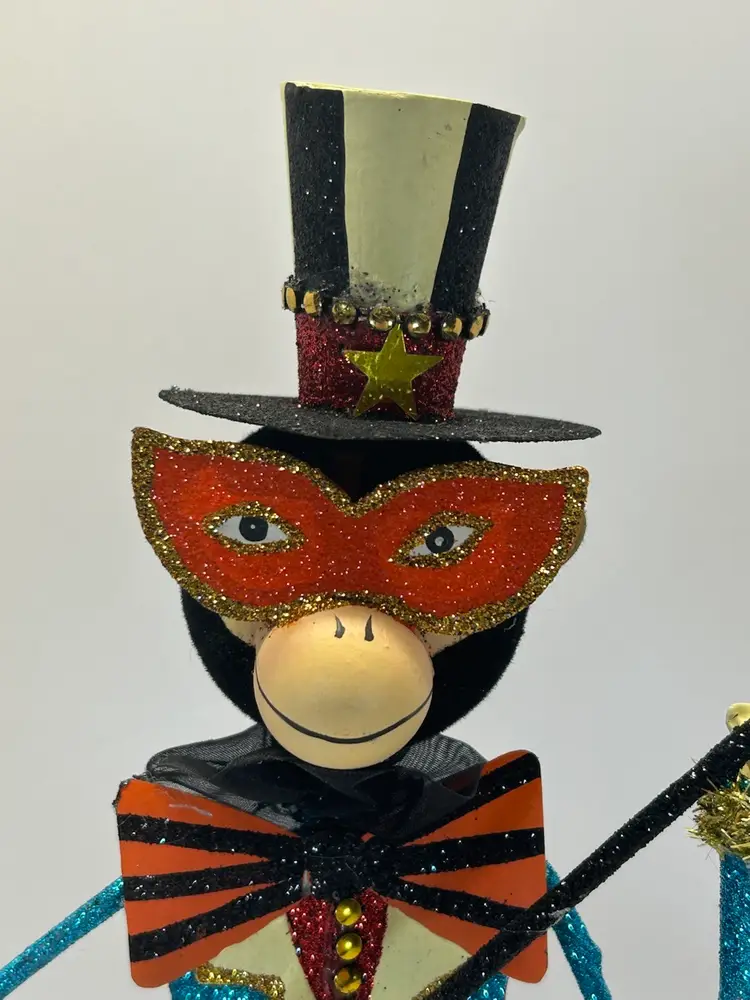 Pier 1 Imports Le Cirque Enchanted Halloween Circus Acrobat Monkey Metal Figurine