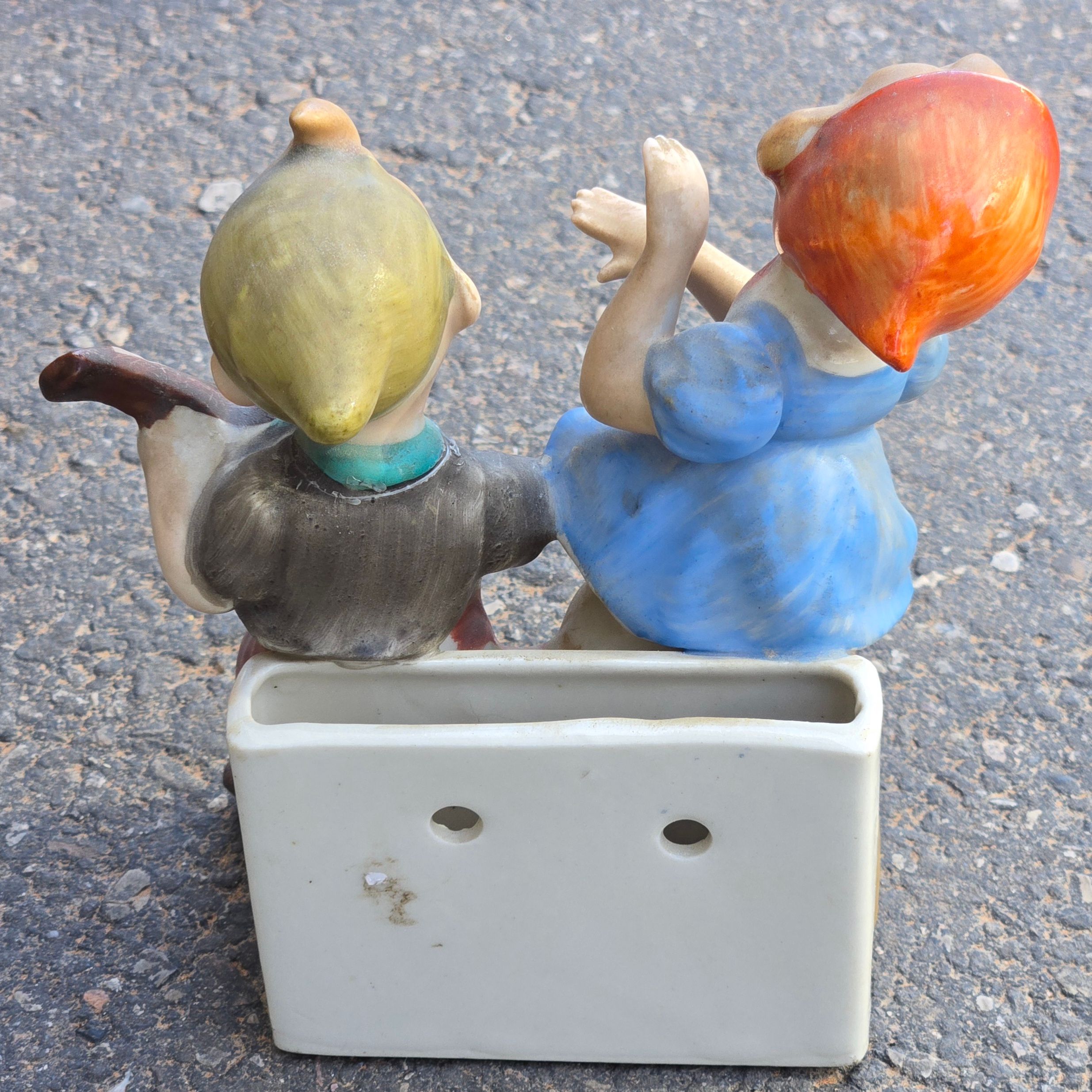 【 Lille 1767 】フランス製 陶磁器 恋人【 E.DUC 】 Niknax · Wall Pocket Ceramic Figurine Serenade and Dancer Lipper