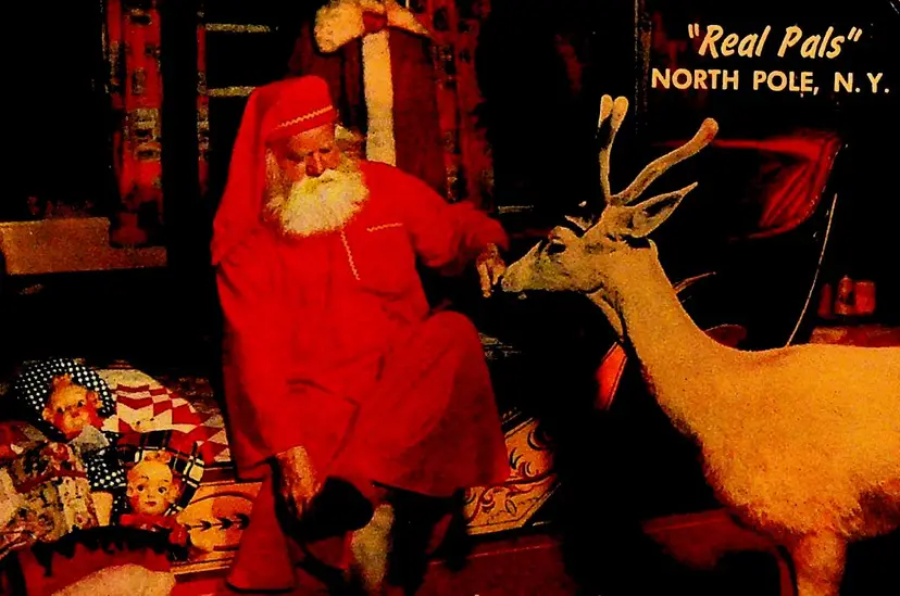 Real Pals North Pole New York Postcard Blitzen