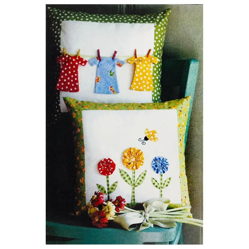 Sunshine Garden Pillow Pattern and Wall Quilt Pattern