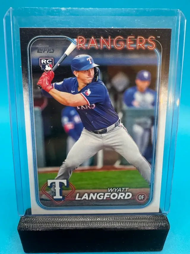 Wyatt Langford Topps Update RC Texas Rangers