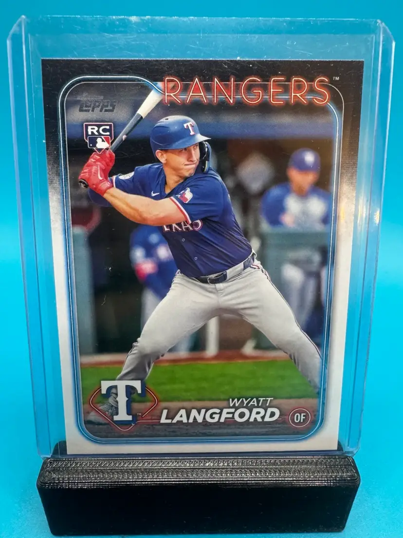 Wyatt Langford Topps Update RC Texas Rangers