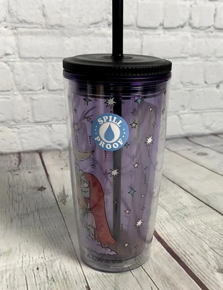 nightmare before christmas mystic cloud no spill tumbler jack and sally 20 oz