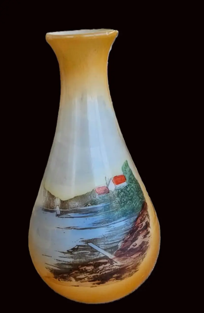 Vintage opaline glass vase