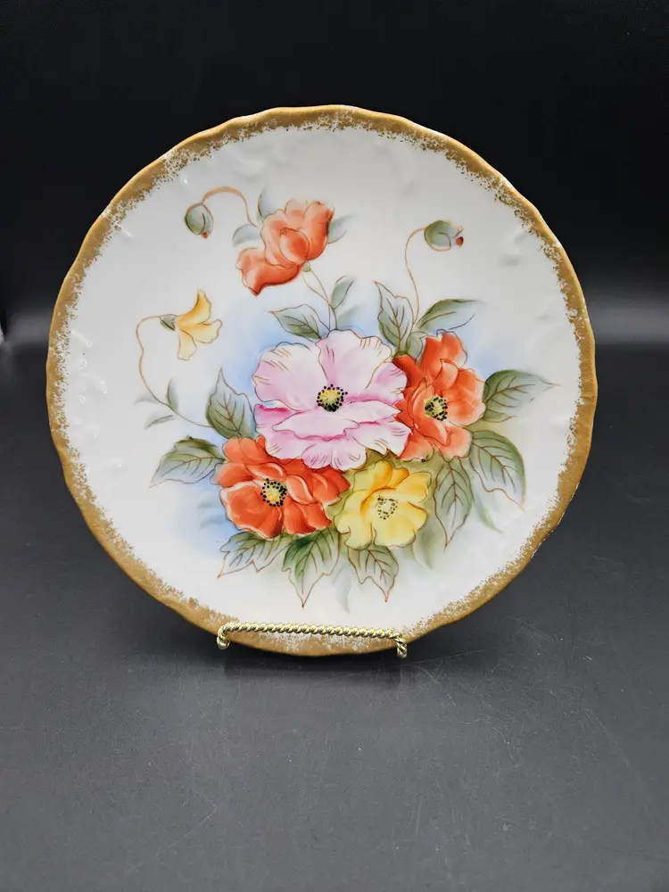 Floral Porcelain Plate