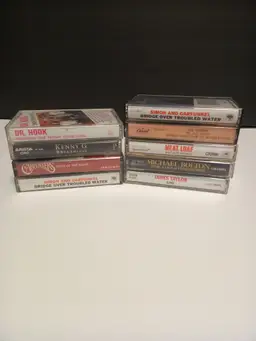 9 Rock Music cassette tapes