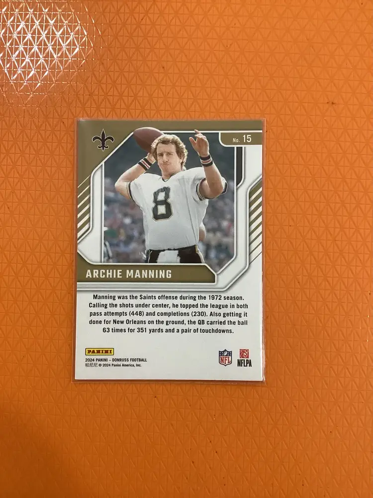 Archie Manning Legend Series Card