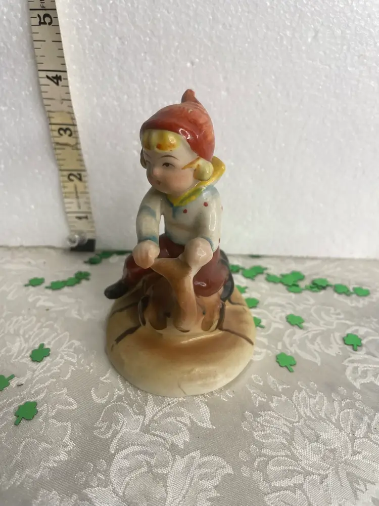 1950’s Occupied Japan Pixie On A Snail