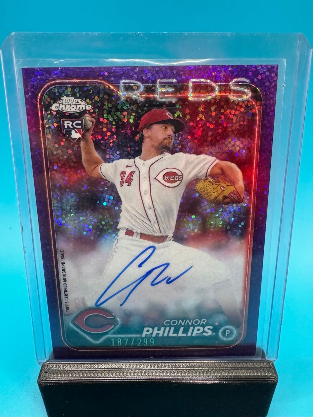 CHASING CARDBOARD · Connor Phillips Topps Chrome Purple Speckle