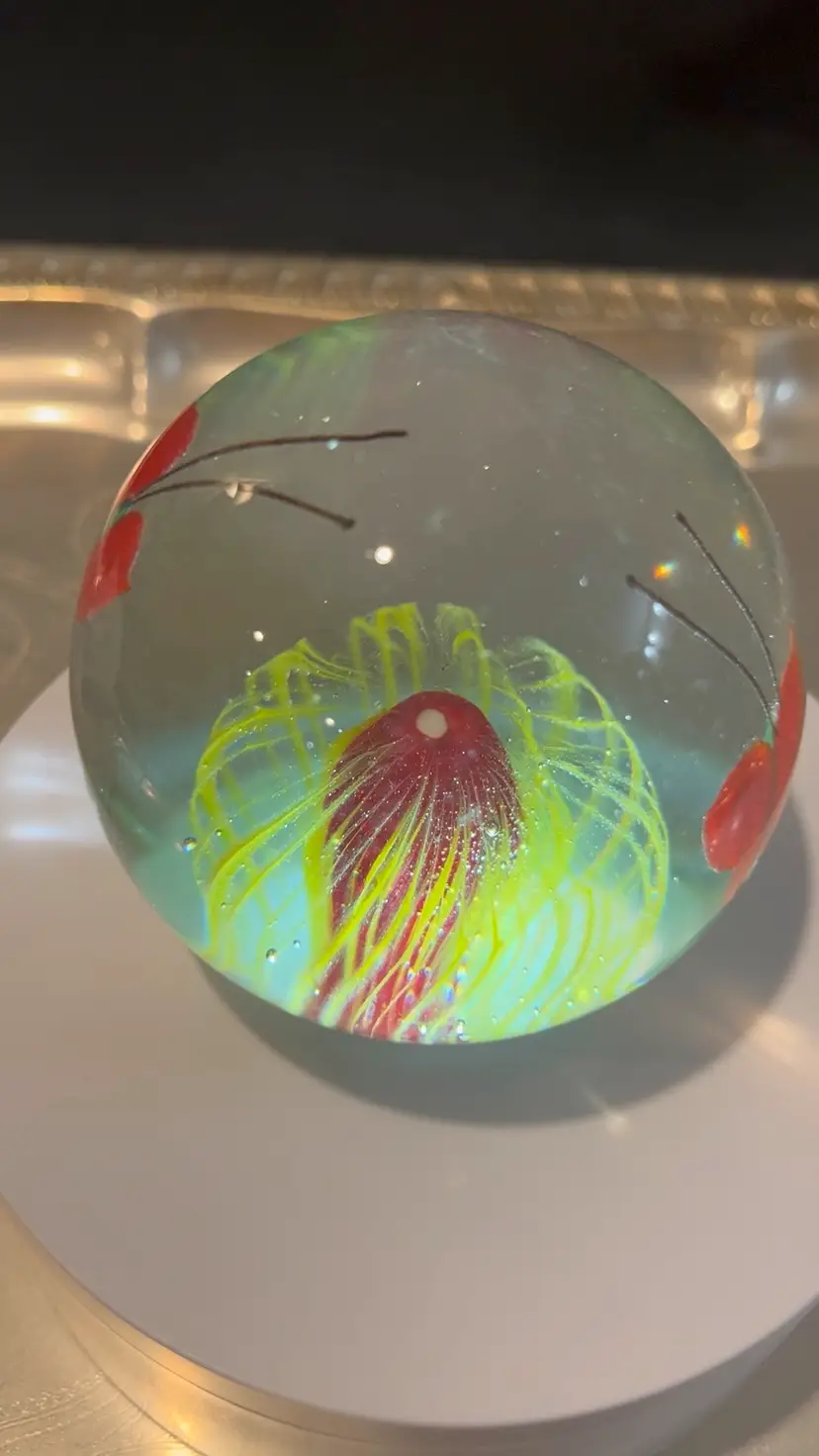 Vintage Made In China Butterfly Paperweight