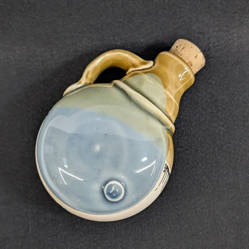 Flask Jug Gangbusters Pottery Handmade Studio Pottery Ryan Mitchell Bozeman MT