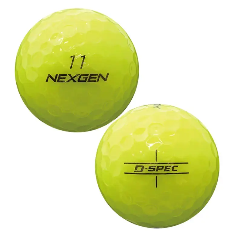 2025 Nexgen D-Spec Yellow Full Dozen Golf Balls