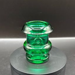 Viking Emerald Handled Urn Toothpick Holder 3” No Noted Flaws