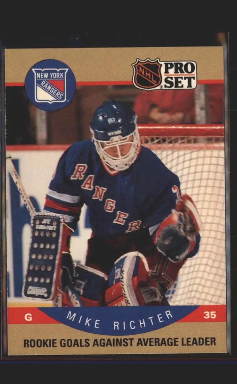 1990-91 Pro Set #398 Mike Richter - (137) - New York Rangers