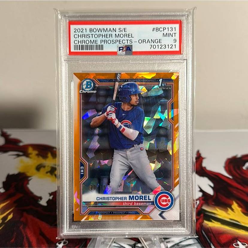 2021 Bowman Sapphire Christopher Morel Orange Sapphire #/75