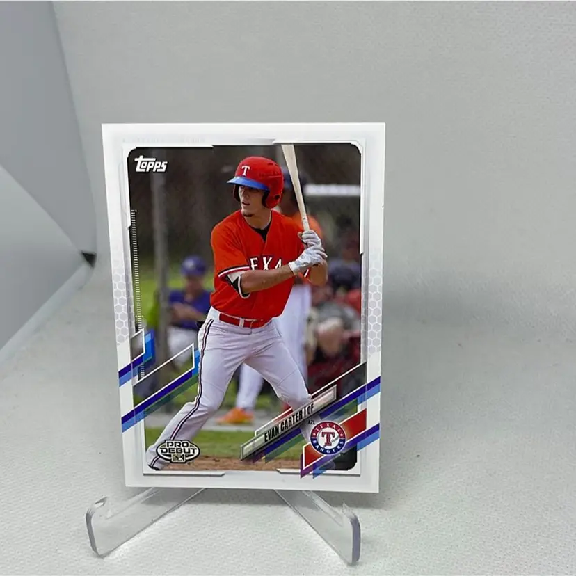 2021 Topps Pro Debut Base Evan Carter PD-29 Texas Rangers