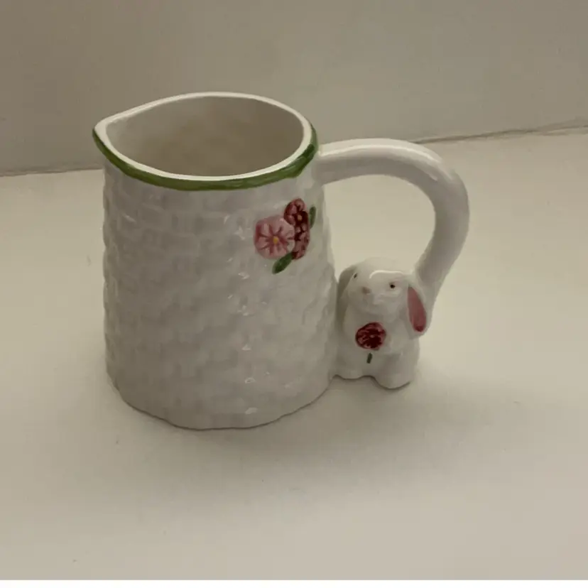 Avon Basket Weave Bunny Creamer