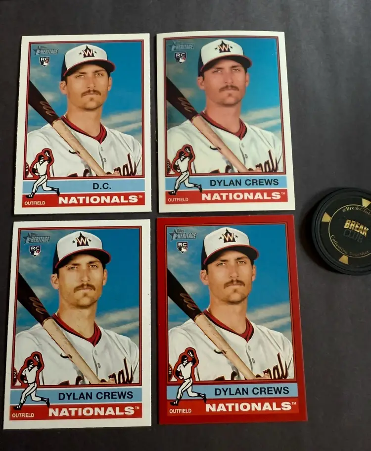 2025 Topps Heritage Dylan Crews Lot
Washington Nationals