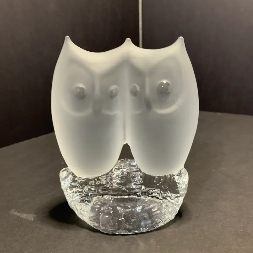Reijmyre Sweden Owls Paperweight