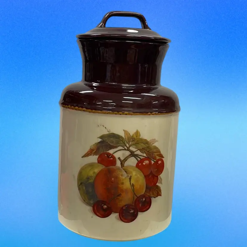 Vintage Mccoy Cookie/cannister Fruit