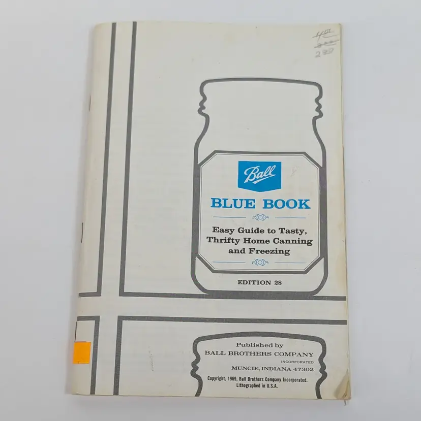 Vintage - The Ball Blue Book - Edition 28 Canning & Preserving Recipes 1969