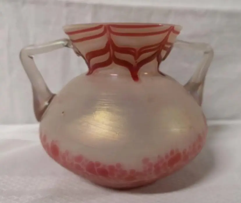 Antique RARE Pallme Konig Glass Vase Circa 1900