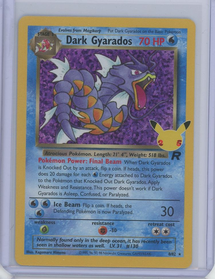 Pokémon Sword & Shield Celebrations Classic Collection Dark Gyarados Holo 8/82