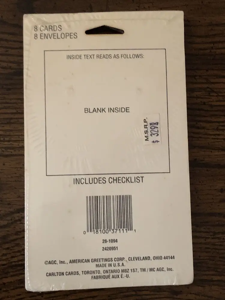 8 Rugrats Thank You Cards Party Nickelodeon Birthday Vintage Retro 90s Cartoon