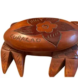 Beautiful Wooden Crab Trinket Box