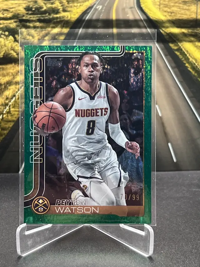 Peyton Watson 2025 Topps Green /99