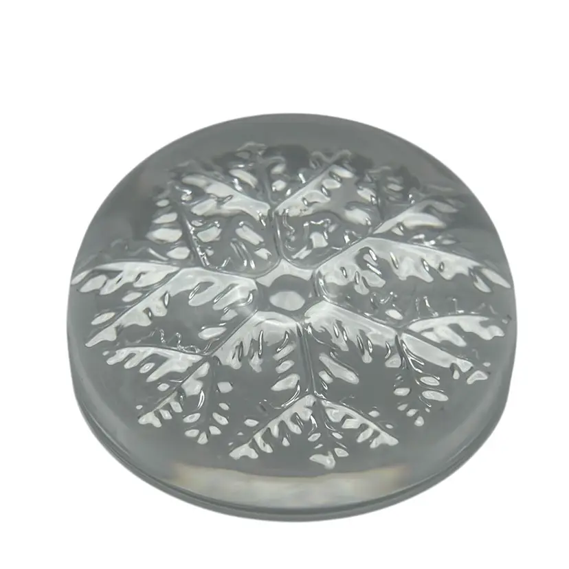 Cristal France Snowflake Paperweight, 3.5”