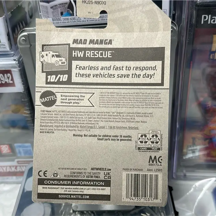 Hotwheel Mad Manga HW Rescue 10/10 Little Tiny Dent On Top