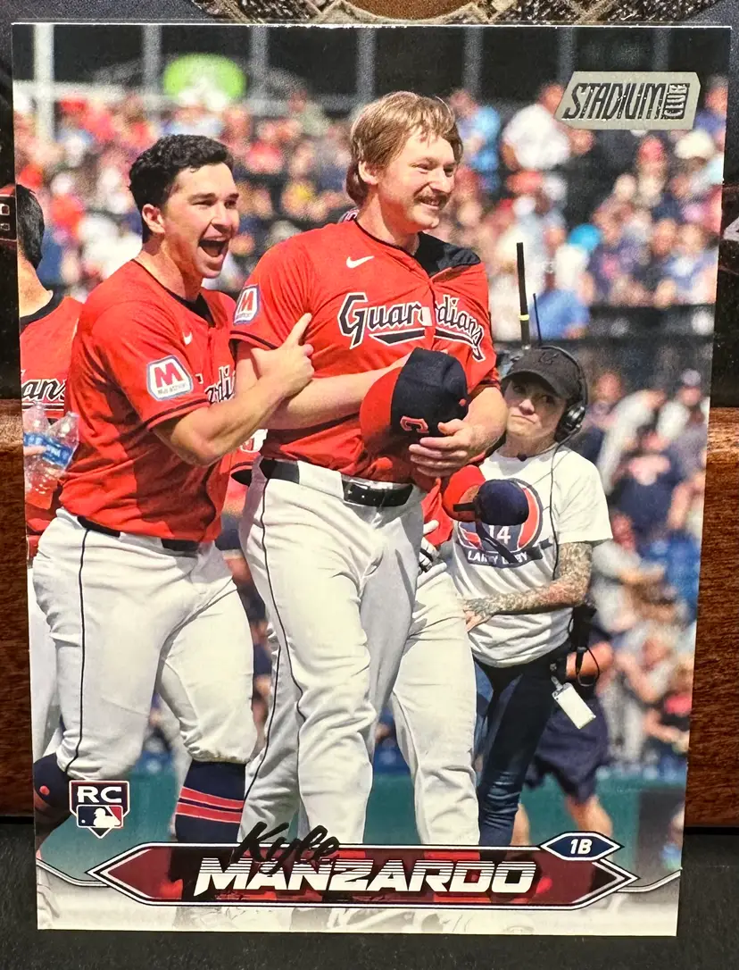 Kyle Manzardo RC 2024 Stadium Club 160 Cleveland Guardians