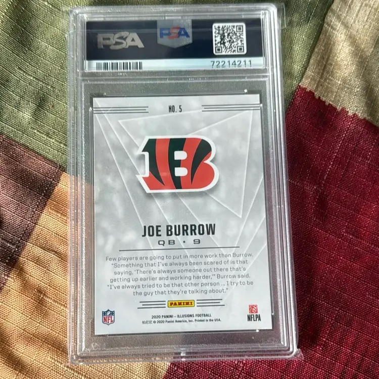 Graded Joe Burrow Rookie Card