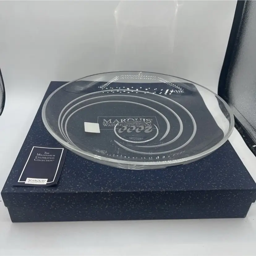Waterford Marquis Crystal Millennium Centerpiece Platter/bowl Shooting Star 2000