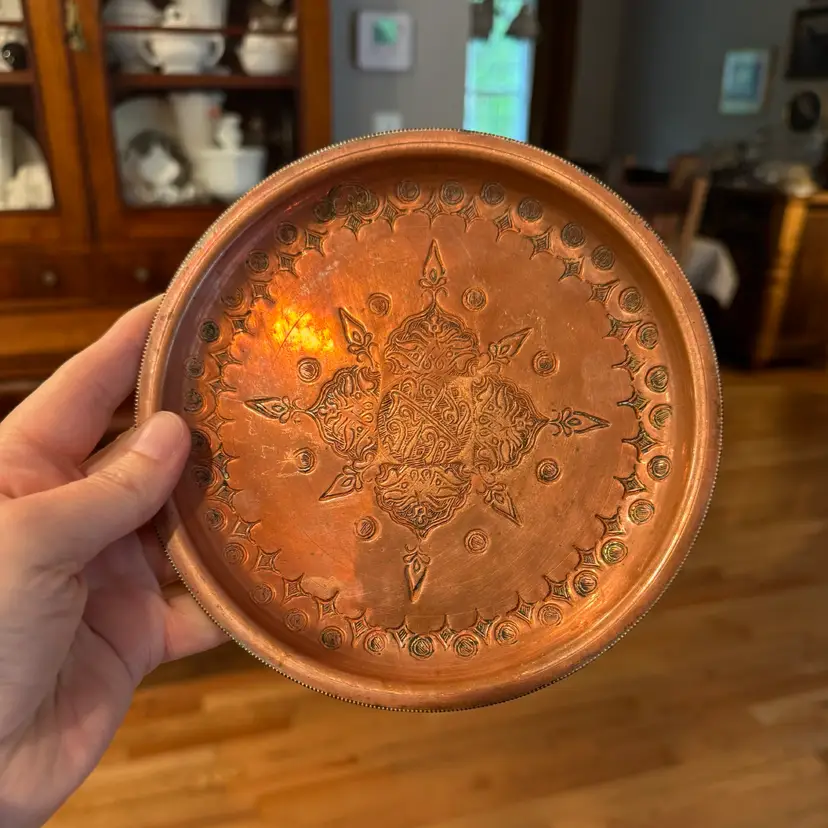 🎀 Hand- Etched Copper Wall Plaque