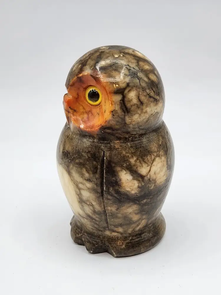 Owl Stone Carved