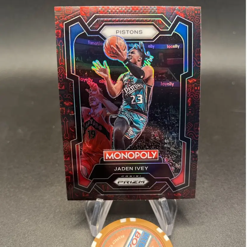 Jaden Ivey Red Icon 23-24 Monopoly Prizm Detroit Pistons
