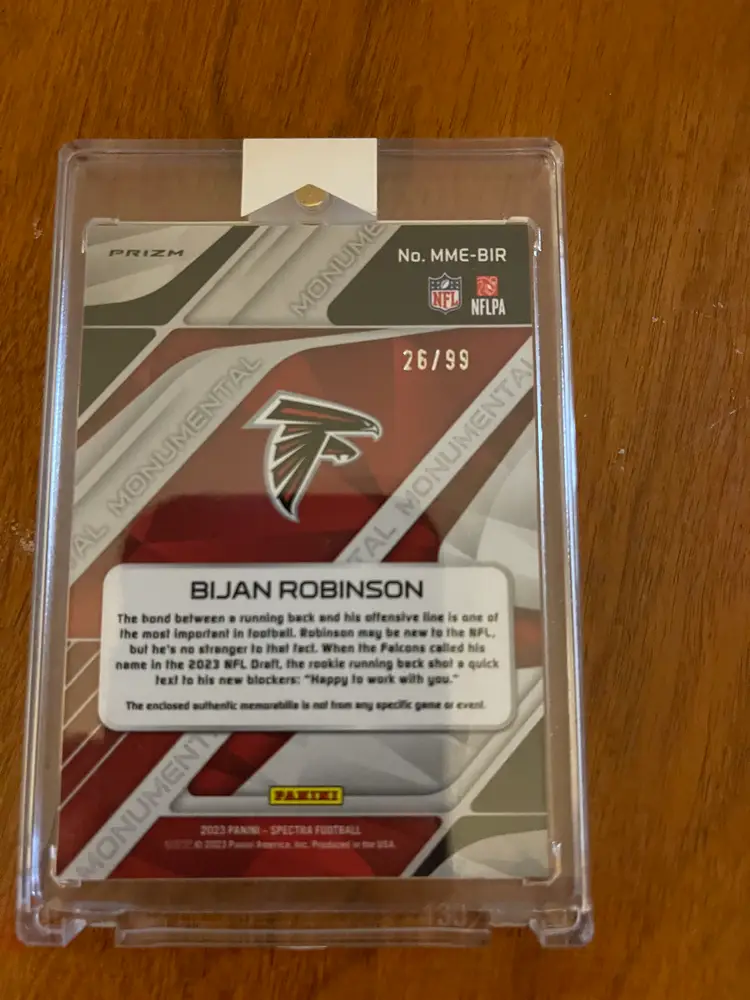 Bijan Robinson Rookie Patch