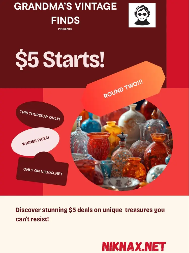 Round Two! $5 Starts And Other Great Items!!