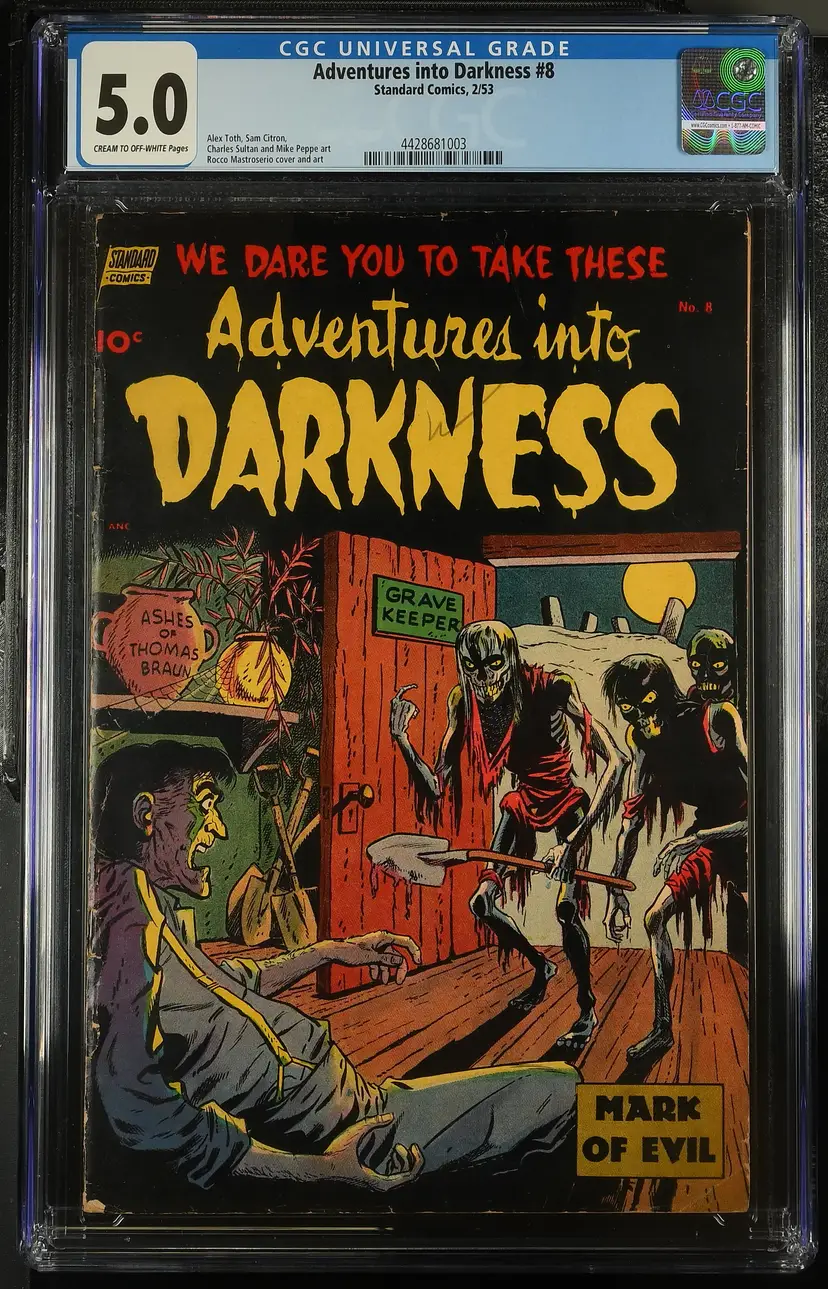 Adventures into Darkness #8 CGC 5.0