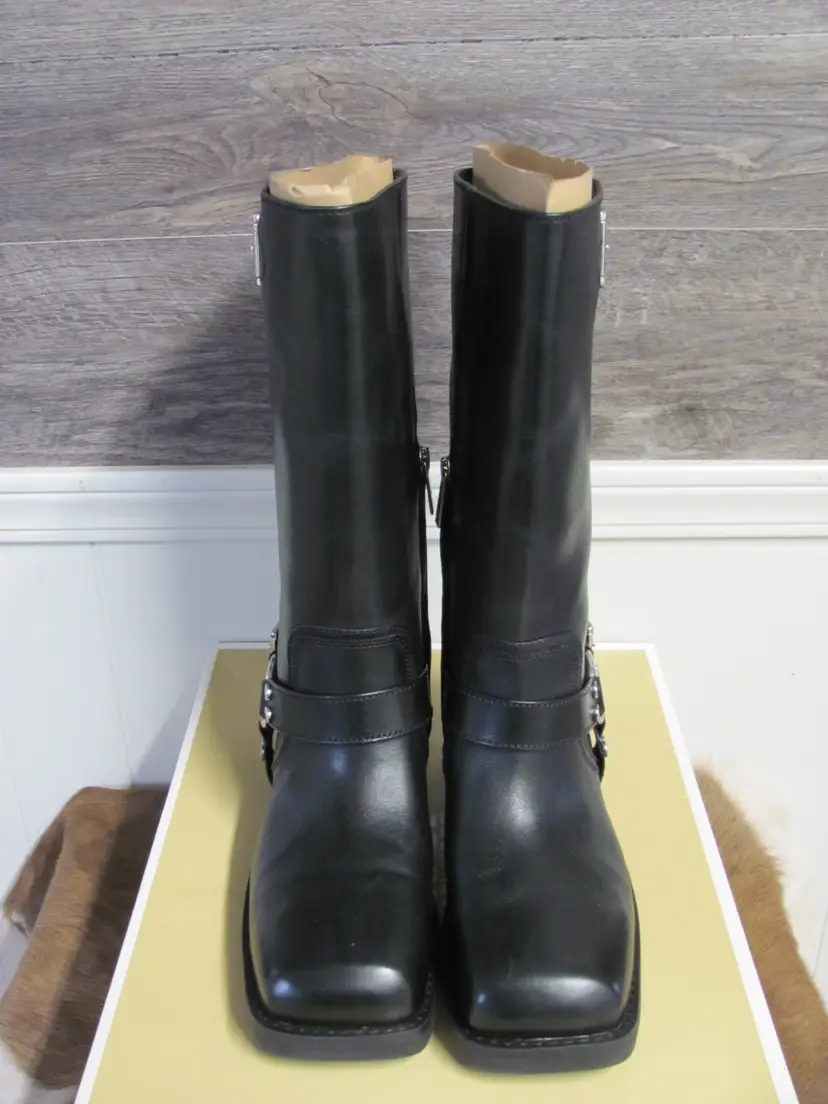 MICHAEL Michael Kors Crosby Leather Moto Boot  NIB