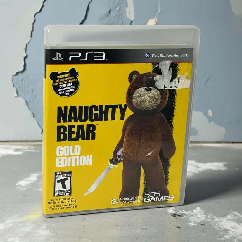 Sony PlayStation PS3 Naughty Bear PS3 Gold Edition Complete W/ Manual