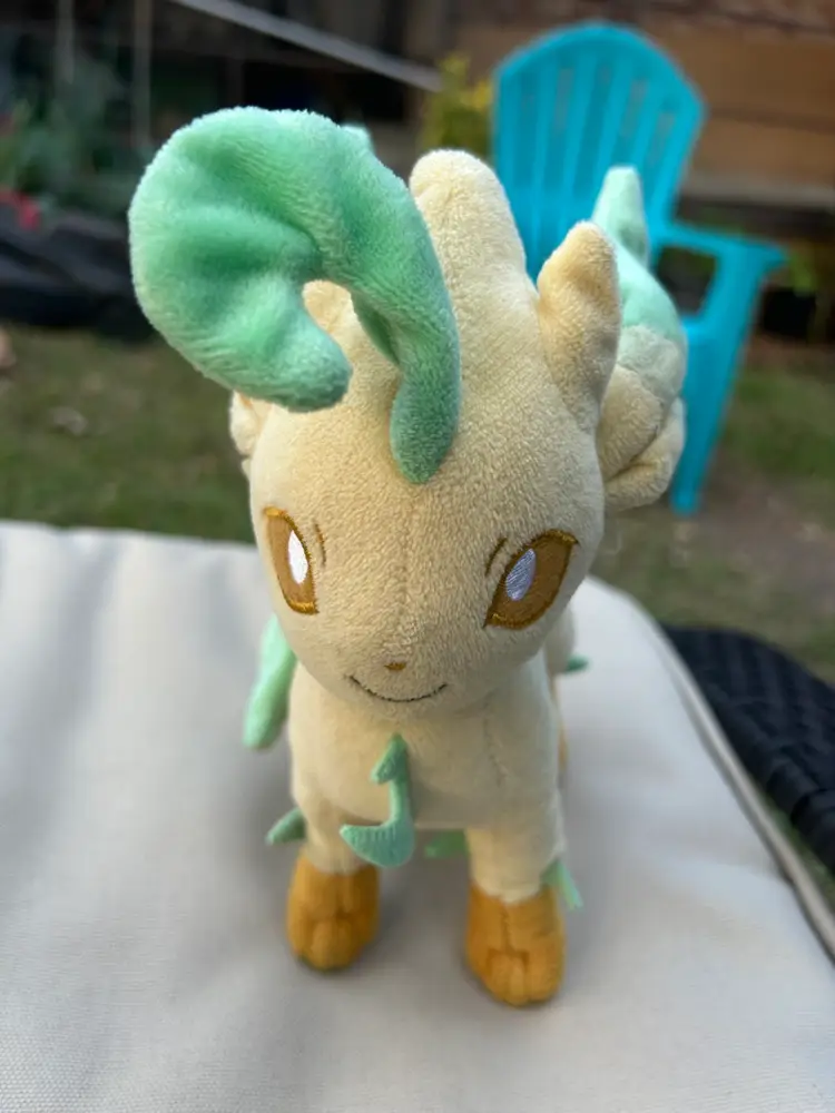 Pokemon Center Original Leafeon Poke' Plush 8 Inch Evolution Eevee Cute Toy