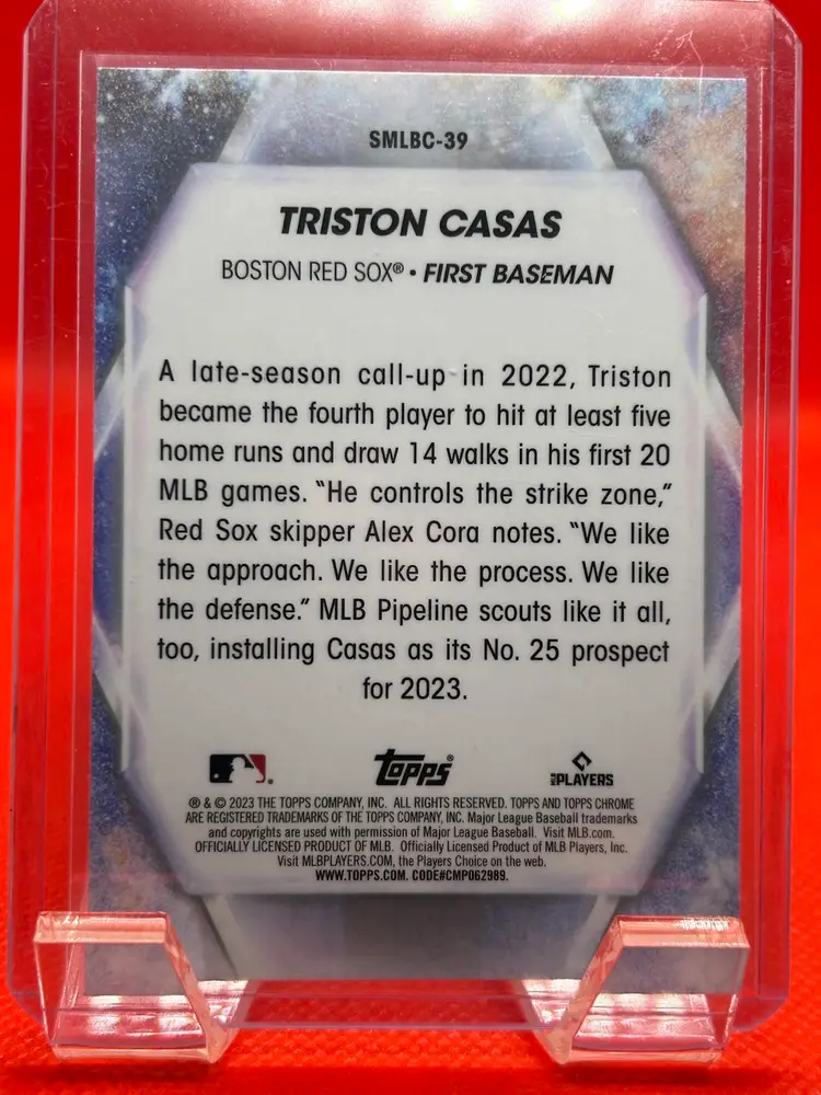 Triston Casas - 2023 Topps Chrome Stars Of MLB Rookie Insert (RC) Boston Red Sox