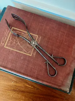 Vintage Silver Plate Italian Tongs