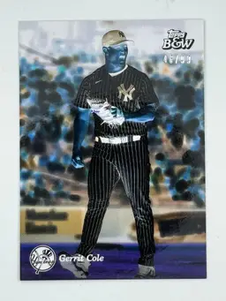 Geritt Cole 2023 Topps Black & White Negative /99 New York Yankees