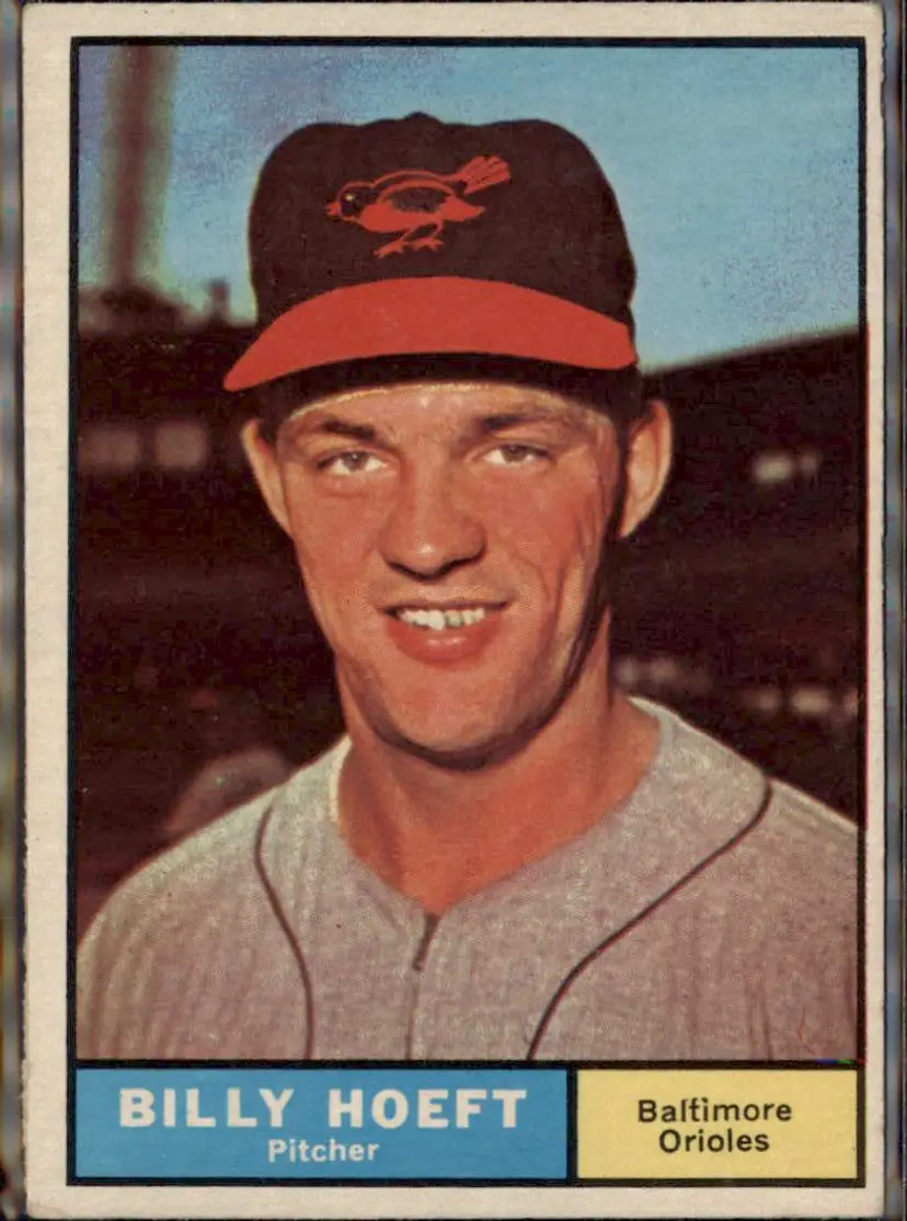 1961 Topps #256 Billy Hoeft - ( ) - Baltimore Orioles